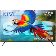 Kivi 65', UHD, Android TV 11, Black, 3840x2160, 60 Hz, Sound 2x12W, 111 kWh/1000h, BT5, HDMI ports 4 - 1