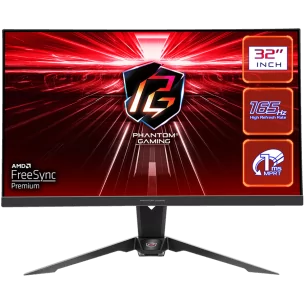 Asrock Gaming Monitor, 31.5" QHD(2560x1440) VA, AG, 165 Hz, 92% sRGB, 16:9, 3000:1, 550 cd/m², 178º/178º, 1ms (MPRT), Flicker-fr