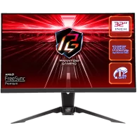 Asrock Gaming Monitor, 31.5" QHD(2560x1440) VA, AG, 165 Hz, 92% sRGB, 16:9, 3000:1, 550 cd/m², 178º/178º, 1ms (MPRT), Flicker-fr