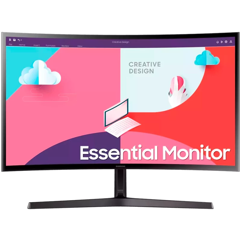 Monitor LED Samsung LS24C366EAUXEN S36C, 24" FHD Curved 1800R 16:9 (1920x1080) VA 75Hz, 250 cd/㎡, 3000:1, 4ms, 178/178, FS, 1xVG