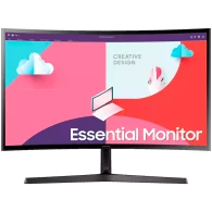 Monitor LED Samsung LS24C366EAUXEN S36C, 24" FHD Curved 1800R 16:9 (1920x1080) VA 75Hz, 250 cd/㎡, 3000:1, 4ms, 178/178, FS, 1xVG