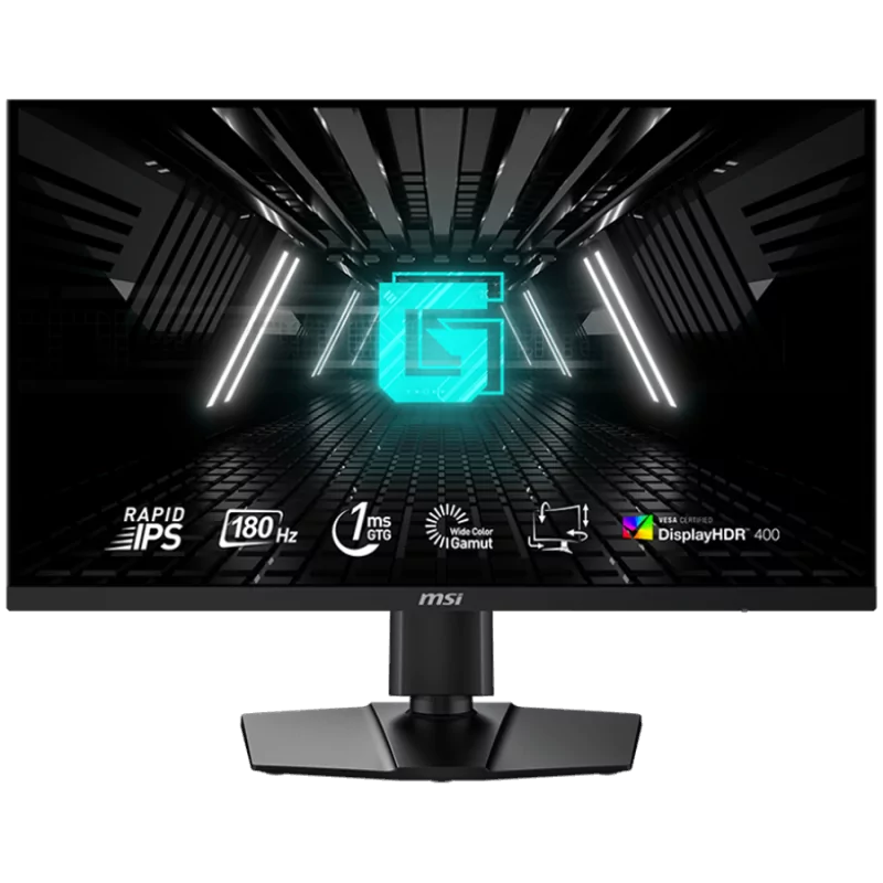 MSI G274QPF E2 Gaming Monitor, 27" 180Hz, WQHD (2560x1440) 16:9, Rapid IPS Anti-glare, 1ms, 400nits, 1000:1, 178°/178°, Adaptive