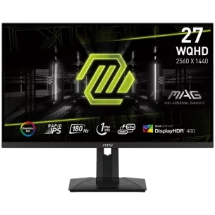 MSI MAG 274QRF QD E2 Gaming Monitor, 27" 170Hz, WQHD(2560x1440) 16:9, Rapid IPS Anti-glare, 1ms, 400nits, 1000:1, 178°/178°, Ada