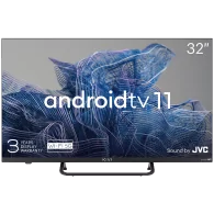 Kivi 32', FHD, Android TV 11, Black, 1920x1080, 60 Hz, Sound by JVC, 2x8W, 27 kWh/1000h , BT5.1, HDMI ports 3 - 1