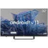 Kivi 32', FHD, Android TV 11, Black, 1920x1080, 60 Hz, Sound by JVC, 2x8W, 27 kWh/1000h , BT5.1, HDMI ports 3 - 1