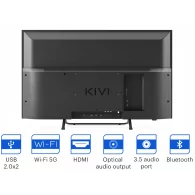 Kivi 32', FHD, Android TV 11, Black, 1920x1080, 60 Hz, Sound by JVC, 2x8W, 27 kWh/1000h , BT5.1, HDMI ports 3 - 11