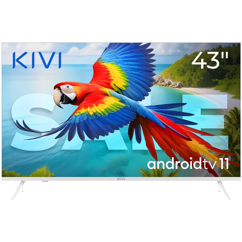 43', UHD, Android TV 11, White, 3840x2160, 60 Hz, Sound 2x12W, 53 kWh/1000h , BT5.1, HDMI ports 4, 24 months - 1