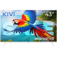 43', UHD, Android TV 11, White, 3840x2160, 60 Hz, Sound 2x12W, 53 kWh/1000h , BT5.1, HDMI ports 4, 24 months - 1