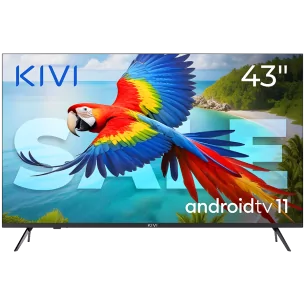 Kivi 43', UHD, Android TV 11, Black, 3840x2160, 60 Hz, Sound 2x12W, 53 kWh/1000h , BT5.1, HDMI ports 4