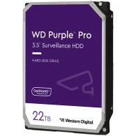 HDD Video Surveillance WD Purple Pro 22TB CMR (3.5'', 512MB, 7200 RPM, SATA 6Gbps, 550TB/year) - 1