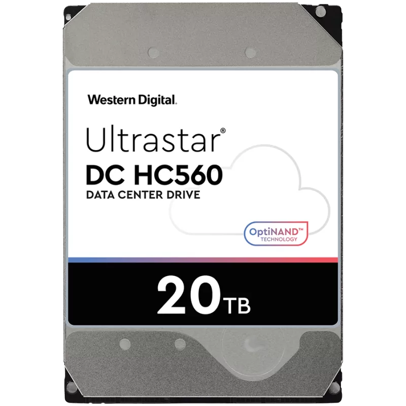 HDD Server WD/HGST ULTRASTAR DC HC560 (3.5’’, 20TB, 512MB, 7200 RPM, SATA 6Gb/s, 512E SE NP3), SKU: 0F38785 - 1