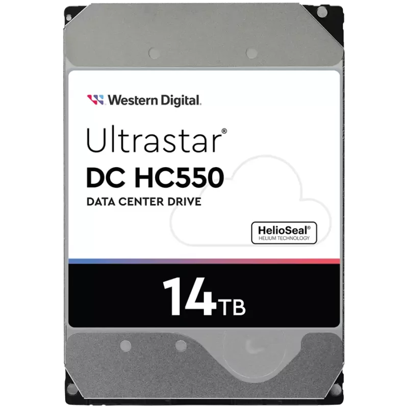 HDD Server WD/HGST Ultrastar 14TB DC HC550, 3.5’’, 512MB, 7200 RPM, SATA, 512E SE, SKU: 0F38581 - 1