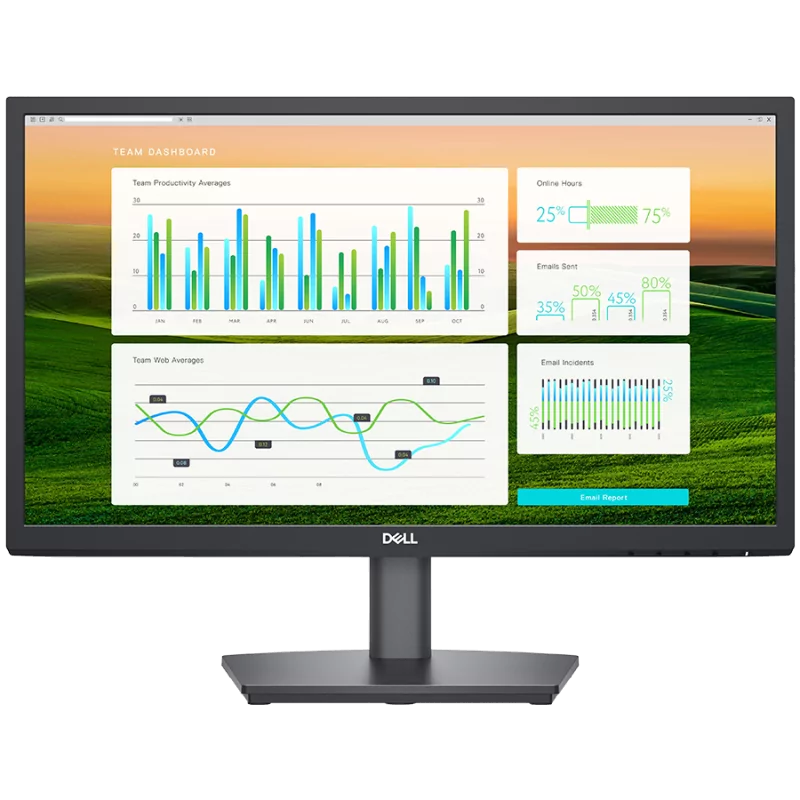 Dell E2225HS Monitor LED, 21.4", FHD (1920x1080), 16:9 75Hz, VA AG, 250 cd/m2, 3000:1, 178/178, 8ms/5ms, Speakers, HDMI, DP, VGA