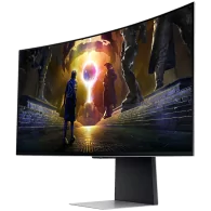 Monitor LED Samsung LS34DG850SUXDU Odyssey G85SD, 34" Ultra WQHD Curved 1800R 21:9 (3440x1440) OLED 174Hz, 250 cd/m2, 1m:1, HDR4