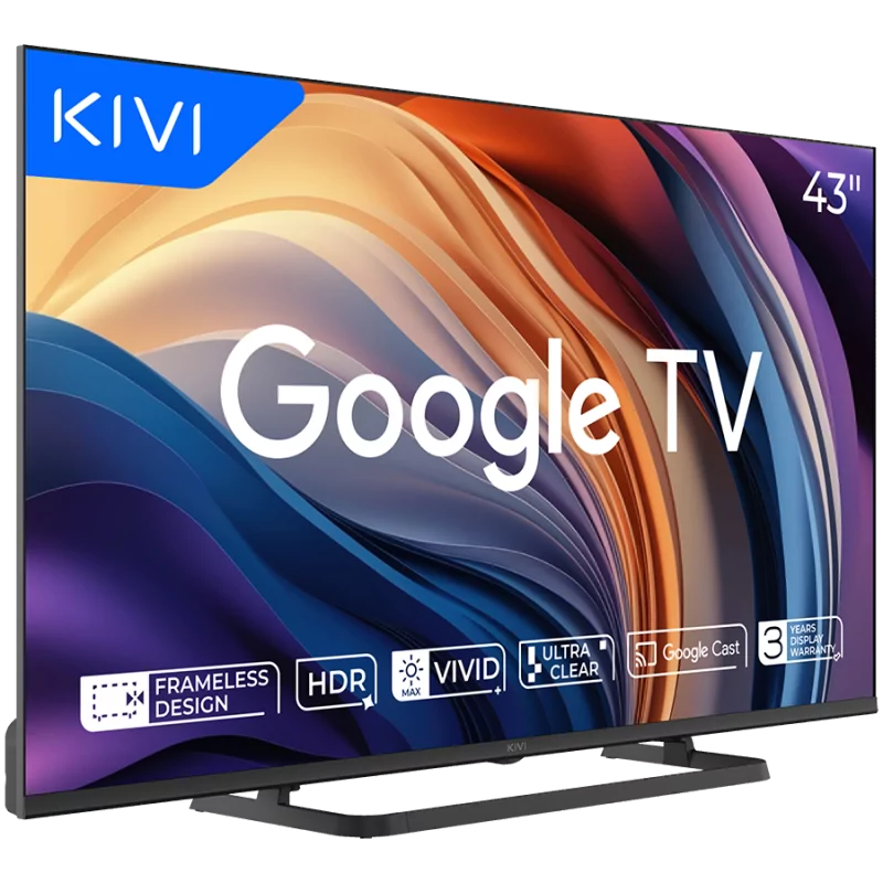 TV KIVI 43U710QB 43'' LED 4K Google TV, Dolby Audio, Max Vivid, HDMI 2.1 - 1