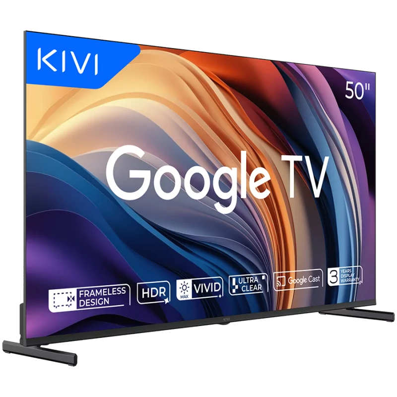 TV KIVI 50U710QB 50'' LED 4K Google TV, Dolby Audio, Max Vivid, HDMI 2.1 - 1