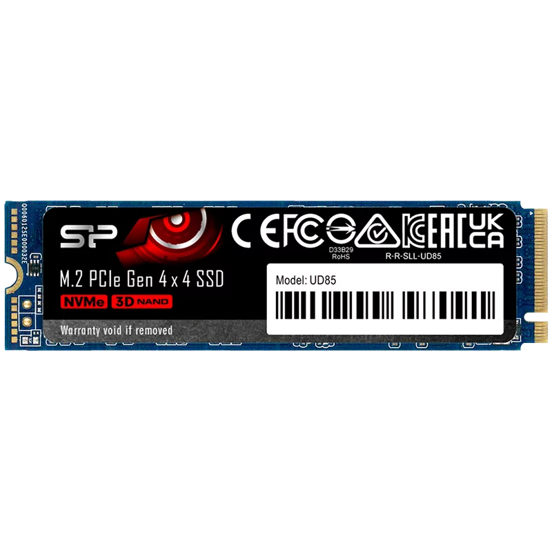 Silicon Power UD85 2TB SSD PCIe Gen 4x4 PCIe Gen 4x4 & NVMe1.4, 3DNAND, HBM, 5 year warranty -Max 3600/2800 MB/s - 1