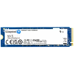 Kingston 1TB NV3 SSD M.2 2280 PCIe 4.0 NVMe, Read: 6,000/ Write: 4,000MB/s