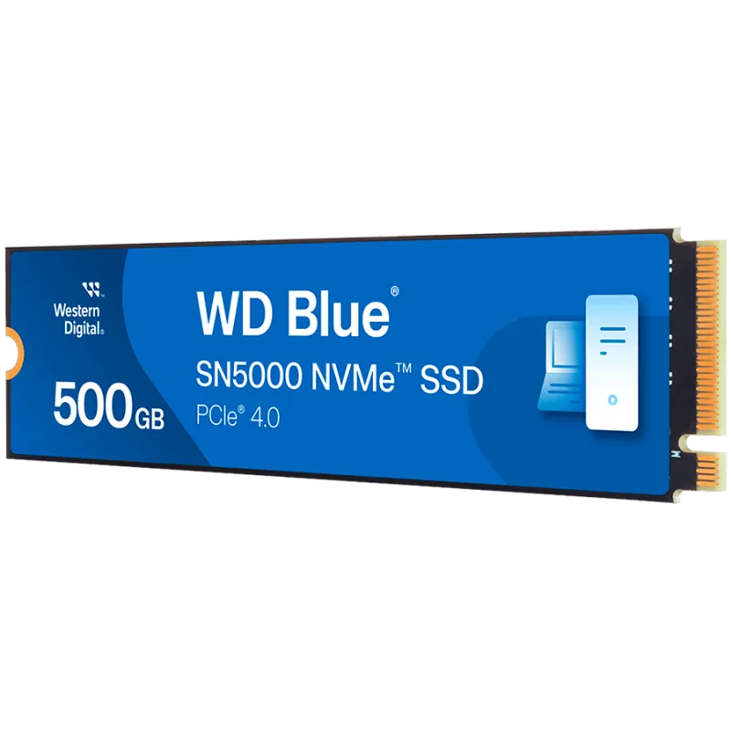 SSD WD Blue SN5000 NVMe (M.2 2280, 500GB, PCIe Gen4 16GT/s, up to 4 Lanes) - 1