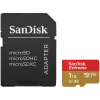 SanDisk Extreme microSDXC 1TB + SD Adapter + 1 year RescuePRO Deluxe up to 190MB/s & 130MB/s Read/Write speeds A2 C10 V30 UHS-I 
