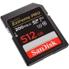 SanDisk Extreme PRO 512GB SDXC Memory Card + 2 years RescuePRO Deluxe up to 200MB/s & 140MB/s Read/Write speeds, UHS-I, Class 10