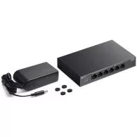 TP-LINK LS106LP 6-Port 10/100Mbps Desktop Switch with 4-Port PoE - 5