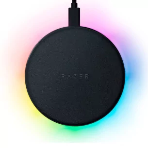 Razer Charging Pad Chroma, 10W Fast Wireless Charger with Razer Chroma RGB, USB-C Female charging port, 10 Chroma enabled RGB LE