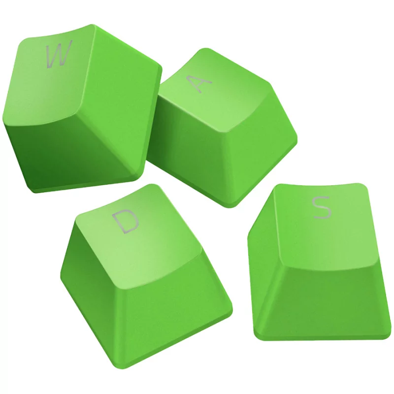 Razer PBT Keycap Upgrade Set - Razer Green, Superior PBT Material, Doubleshot Molding With Ultra-Thin Font, Works With Popular K Razer PBT Keycap Upgrade Set - Razer Green, Superior PBT Material, Doubleshot Molding With Ultra-Thin Font, Works With Popular K