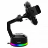 COUGAR Bunker M Mobile Charging Stand RGB,Wireless Charging,Adjustable Stand,14 RGB lighting effects,2 USB Hub, 120 x 70 x 145 (