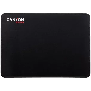 CANYON MP-4, Mouse pad,350X250X3MM,Multipandex,fully black with our logo (non gaming),blister cardboard