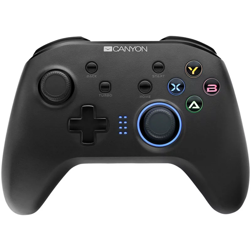 CANYON GP-W3 2.4G Wireless Controller with built-in 600mah battery, 1M Type-C charging cable ,6 axis motion sensor support ninte