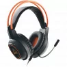 Canyon Gaming headset with 7.1 USB connector, adjustable volume control, orange LED backlight, cable length 2m, Black, 182*90*23