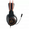 Canyon Gaming headset with 7.1 USB connector, adjustable volume control, orange LED backlight, cable length 2m, Black, 182*90*23