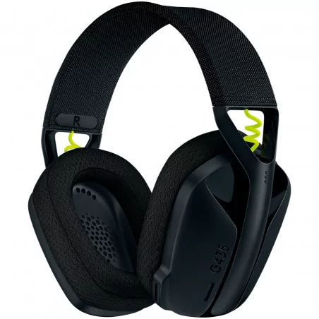 LOGITECH G435 LIGHTSPEED Wireless Gaming Headset - BLACK - 2.4GHZ - EMEA - 914 - 1