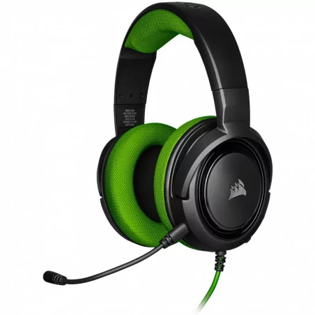 Corsair HS35 STEREO Gaming Headset, Green (EU Version) - 2