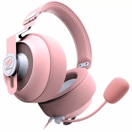 COUGAR Phontum S Pink, Gaming Stereo Headset with Dual Chamber System, 53mm drivers with graphene diaphragms, Premium 9.7mm card