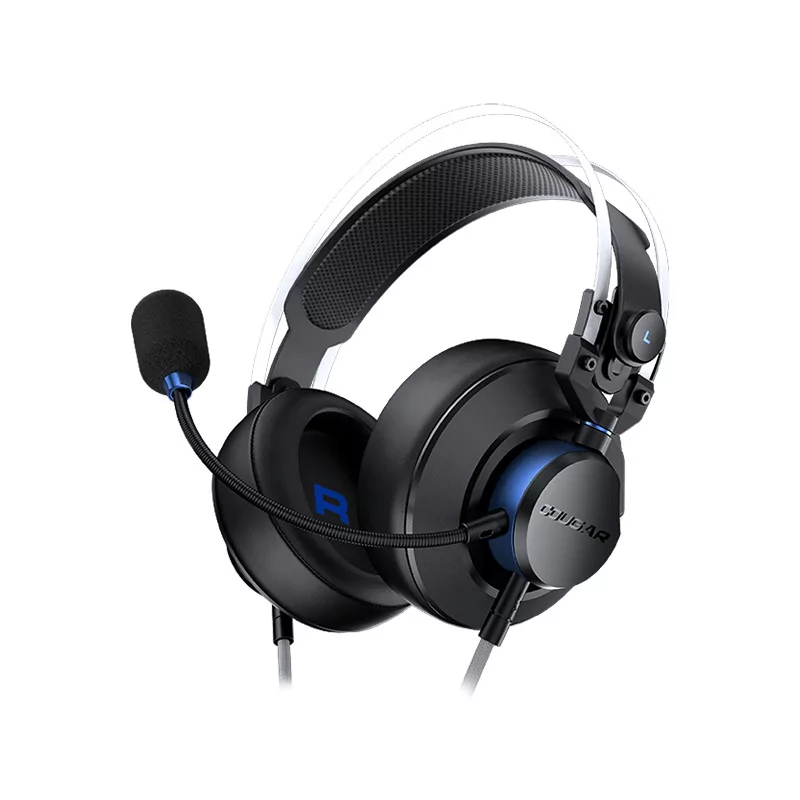 COUGAR VM410 PS, 53mm Graphene Diaphragm Drivers, 9.7mm Noise Cancellation Microphone, Volume Control and Microphone Switch Cont