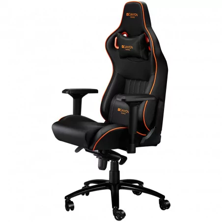 CANYON Corax GС-5 Gaming chair, PU leather, Cold molded foam, Metal Frame , Frog mechanism, 90-165 dgree, 4D armrest, Tilt Lock,