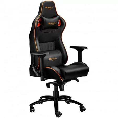 CANYON Corax GС-5 Gaming chair, PU leather, Cold molded foam, Metal Frame , Frog mechanism, 90-165 dgree, 4D armrest, Tilt Lock,
