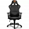 COUGAR Armor Gaming Chair Black, Piston Lift Height Adjustment,180º Reclining,Adjustable Tilting Resistance,3D Adjustable Arm Re