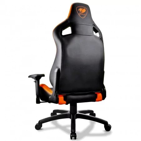 COUGAR Armor S Gaming Chair, Full Steel Frame, 4D adjustable arm rest, Gas lift height adjustable, 180º seat back adjustable, He