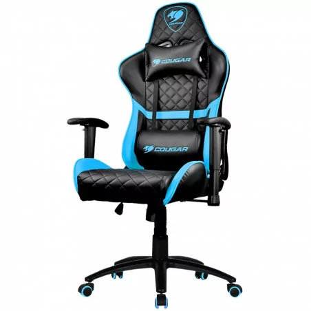 COUGAR Armor One Blue, Gaming Chair, Diamond Check Pattern Design, Breathable PVC Leather, Class 4 Gas Lift Cylinder, Full Steel
