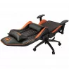 COUGAR OUTRIDER - Orange, Gaming Chair, Premium PVC Leather, Head and Lumbar Pillow, High Density Shaping Foam, Continuous 180º 