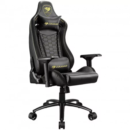 COUGAR OUTRIDER S ROYAL, Gaming Chair, Body-embracing High Back Design, Premium PVC Leather, Head and Lumbar Pillow, 180º Reclin