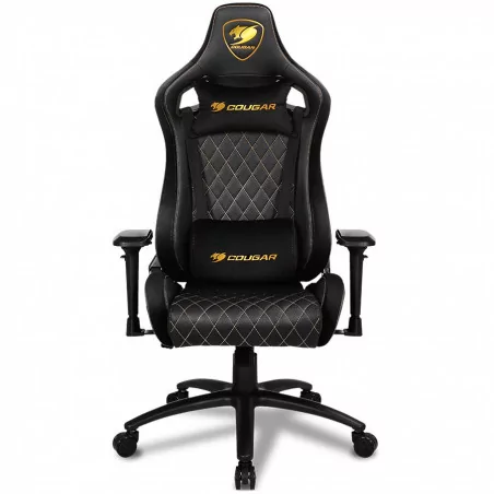 COUGAR Armor S ROYAL Gaming Chair, Full Steel Frame, 4D adjustable arm rest, Gas lift height adjustable, 180º seat back adjustab