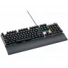 Wired Gaming Keyboard,Black 104 mechanical switches,60 million times key life, 22 types of lights,Removable magnetic wrist rest,
