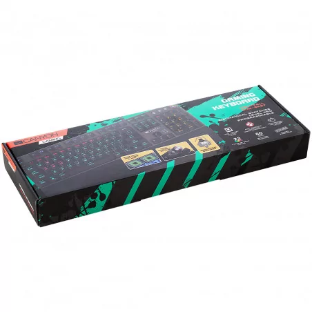 Wired Gaming Keyboard,Black 104 mechanical switches,60 million times key life, 22 types of lights,Removable magnetic wrist rest,