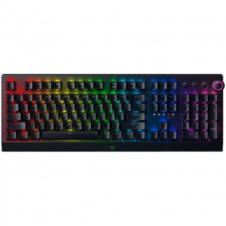 Razer BlackWidow V3 Pro, Green Mechanical Switch, US Layout, 2.4 Ghz Wireless and Bluetooth connection, Razer Chroma RGB, Hybrid