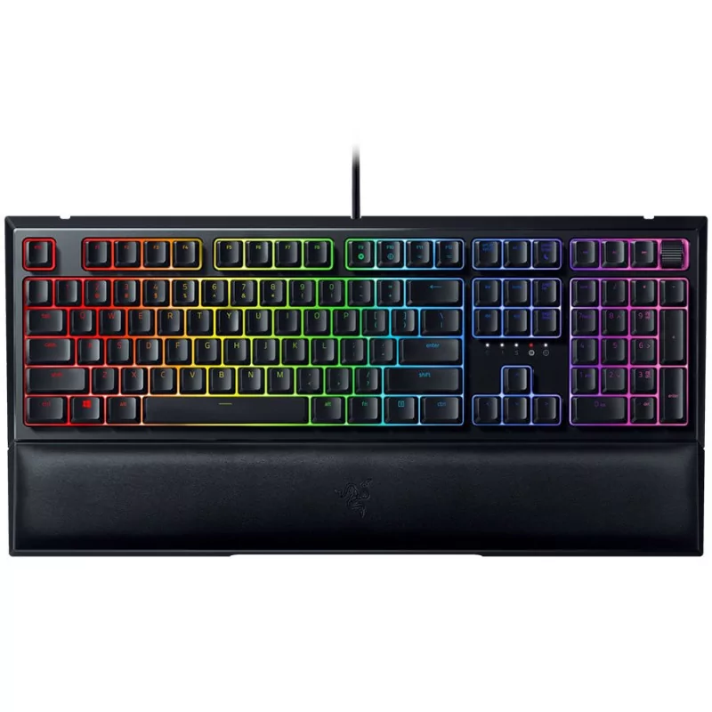 Razer Ornata V2, Gaming Keyboard, US Layout, Hybrid Mecha-Membrane Switch, Multi-function Digital Wheel and Media Keys, Razer Ch