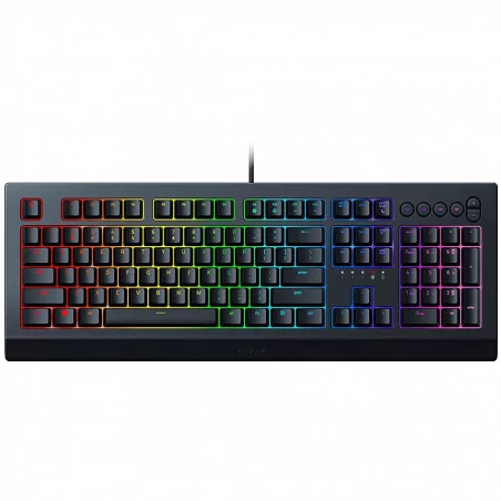 Razer Cynosa V2, Individually customizable backlit gaming-grade keys, Quiet cushioned keystrokes, Dedicated media keys, Durable 